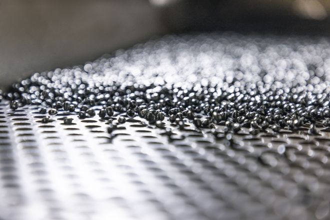 Granuli durante la produzione Riciclaggio EPS granuli